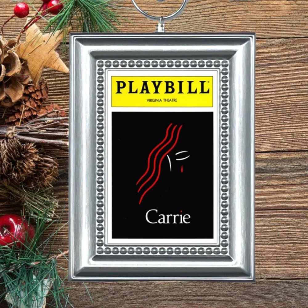 Carrie Broadway Musical Playbill Christmas‎ Tree Ornament